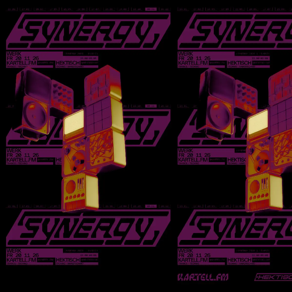 Flyer: SYNERGY RAVE x Trance + Hard Techno