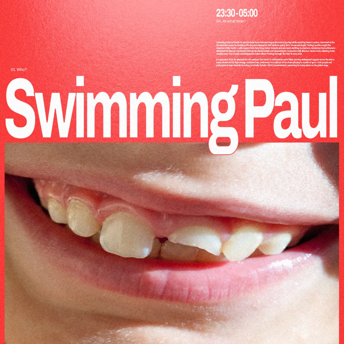 Flyer: Swimming Paul