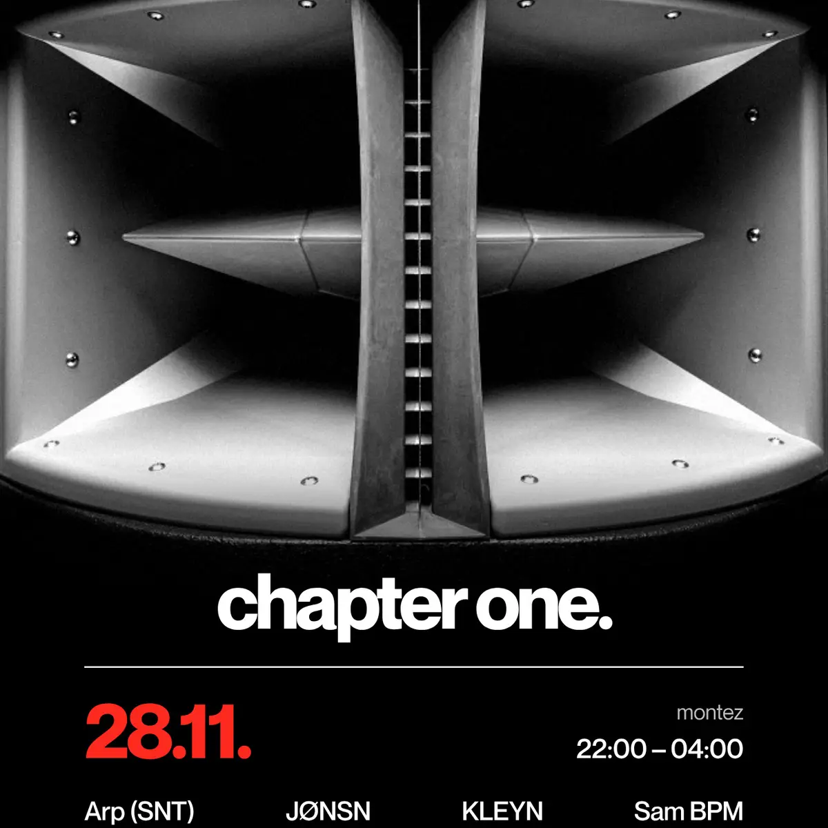 Flyer: leise. presents: chapter one