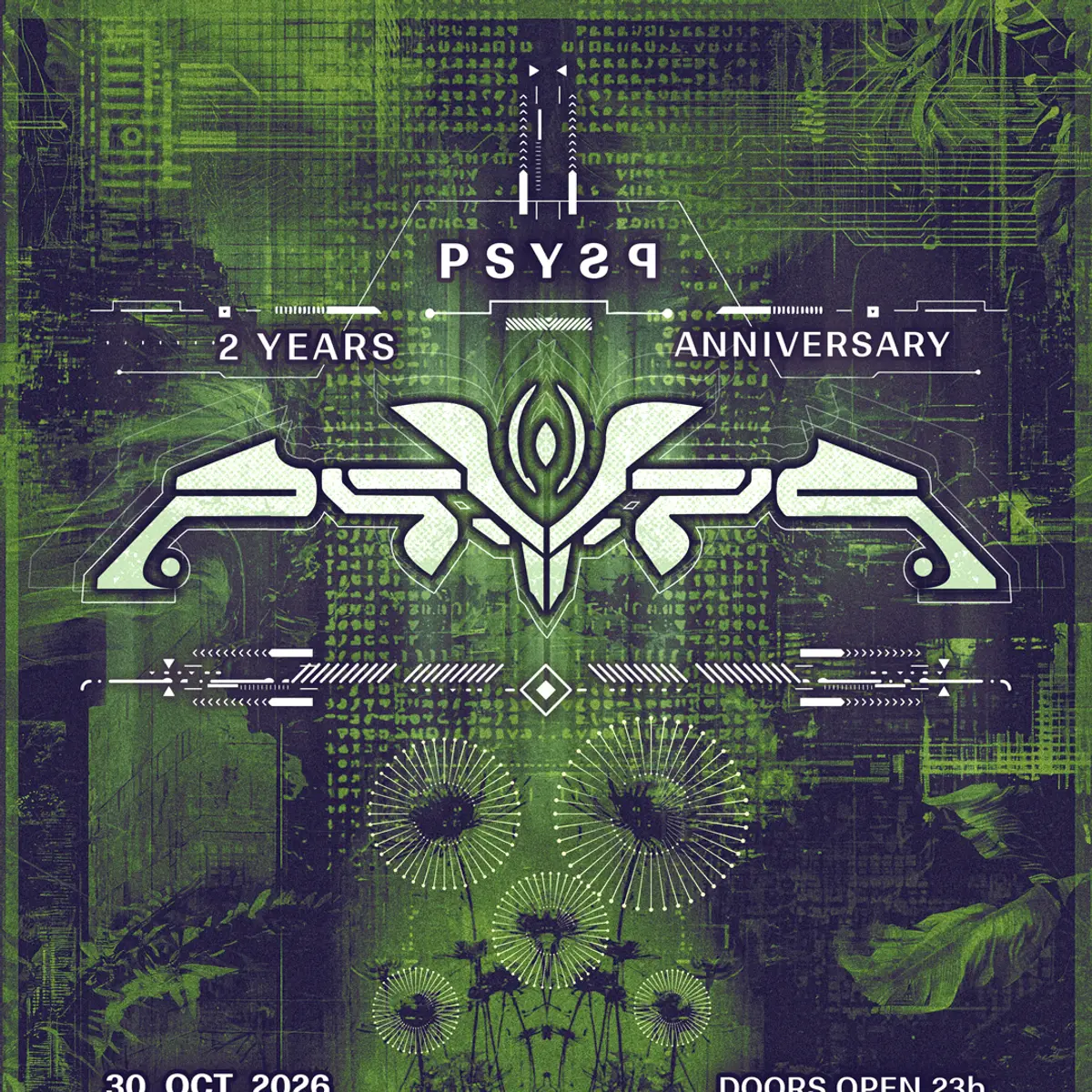Flyer: 2 years psYƨq