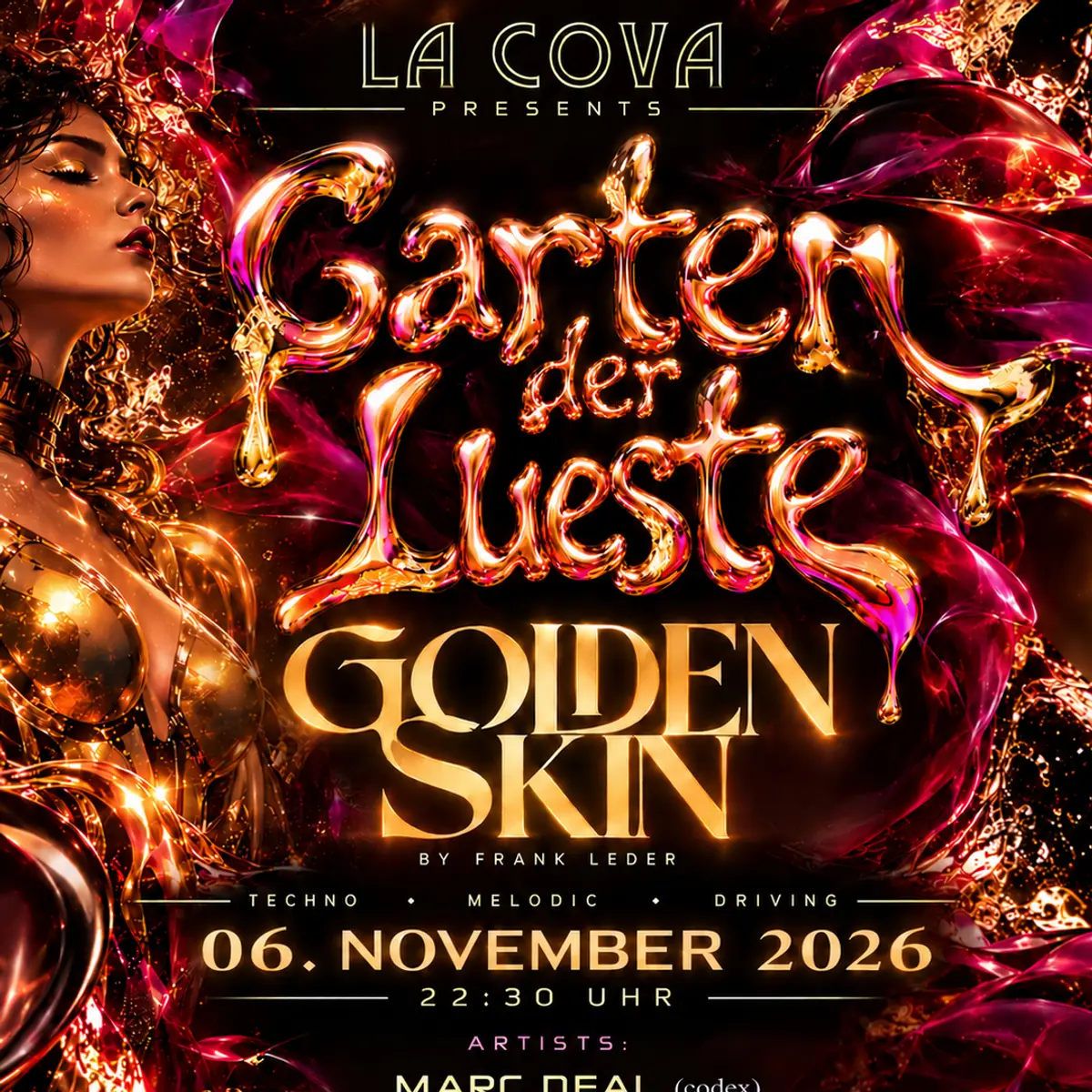 Flyer: Garten der Lüste - Golden Skin