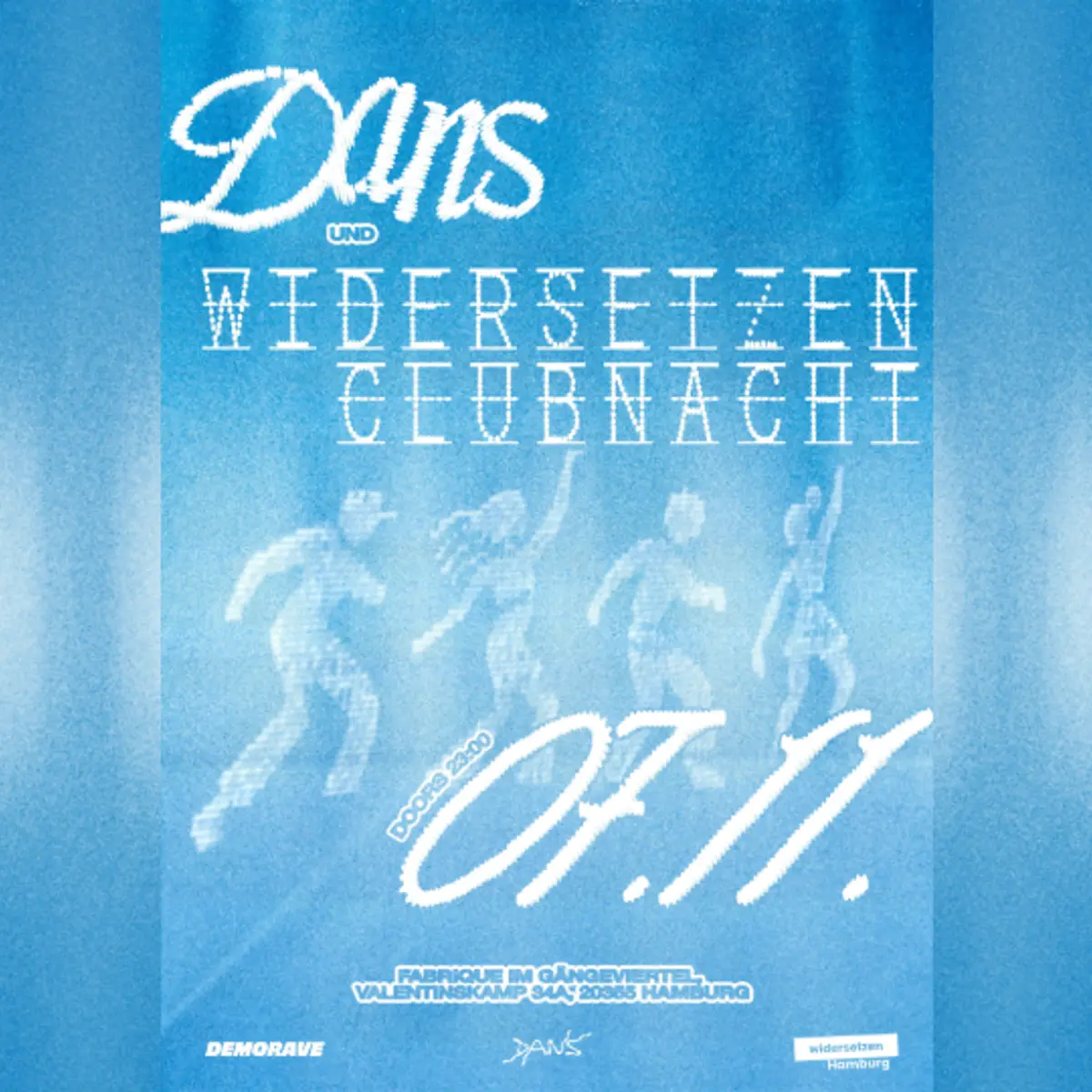 Flyer: DANS x Widersetzen Clubnacht