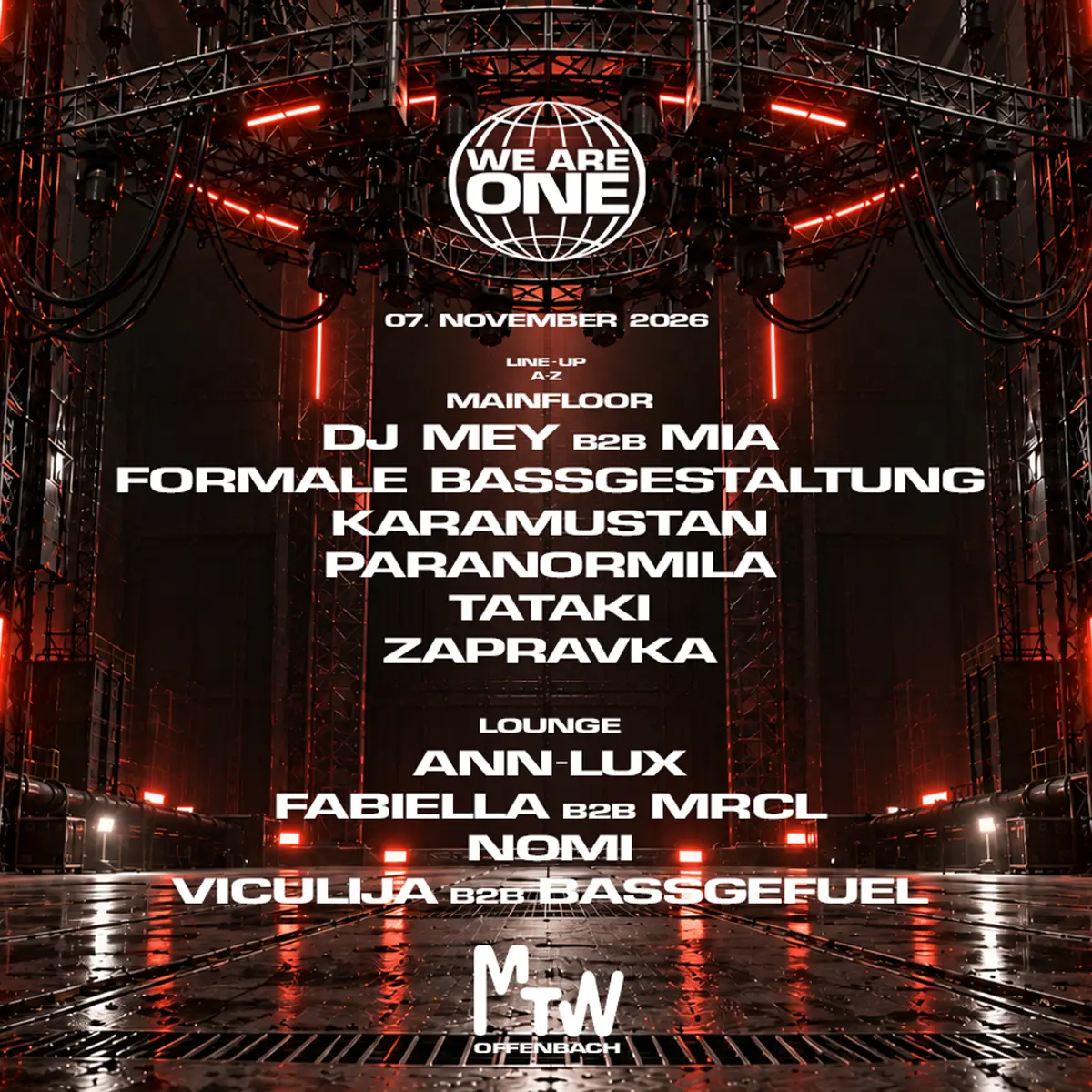 Flyer: WE ARE ONE x MTW with Karamustan, Zapravka