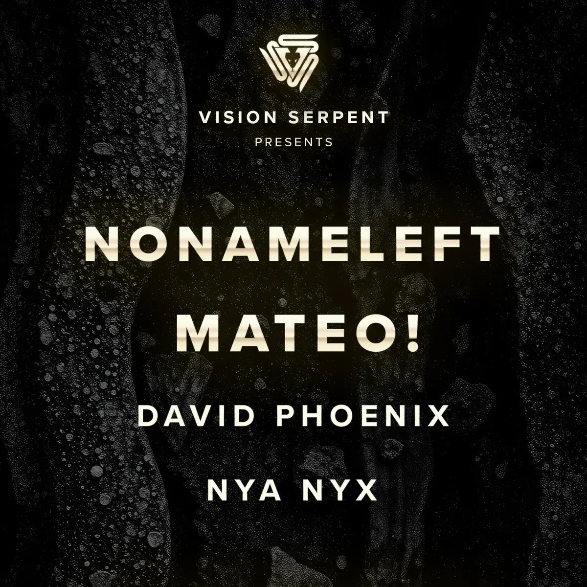 Flyer: NoNameLeft, Mateo! - Vision Serpent Label Showcase