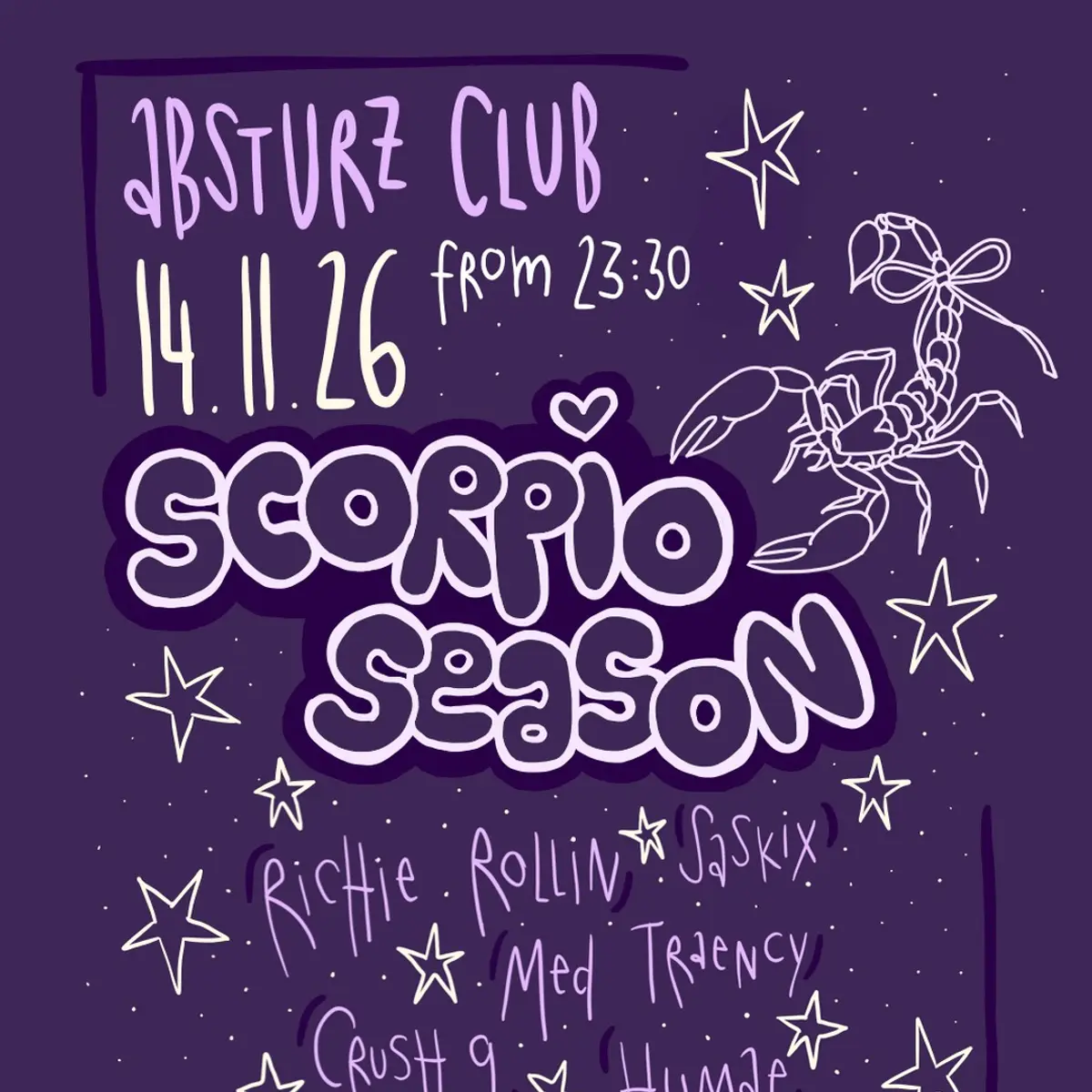 Flyer: scorpio season