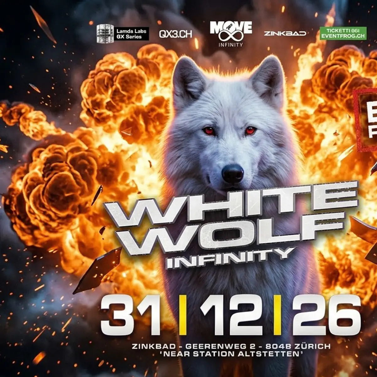 Flyer: Silvester Remember Oldschool White Wolf infinity Edition