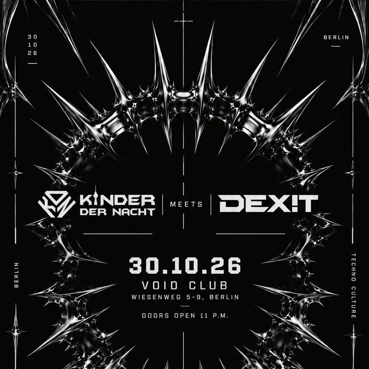 Flyer: Kinder der Nacht & DEXIT Mannheim - Halloween Rave