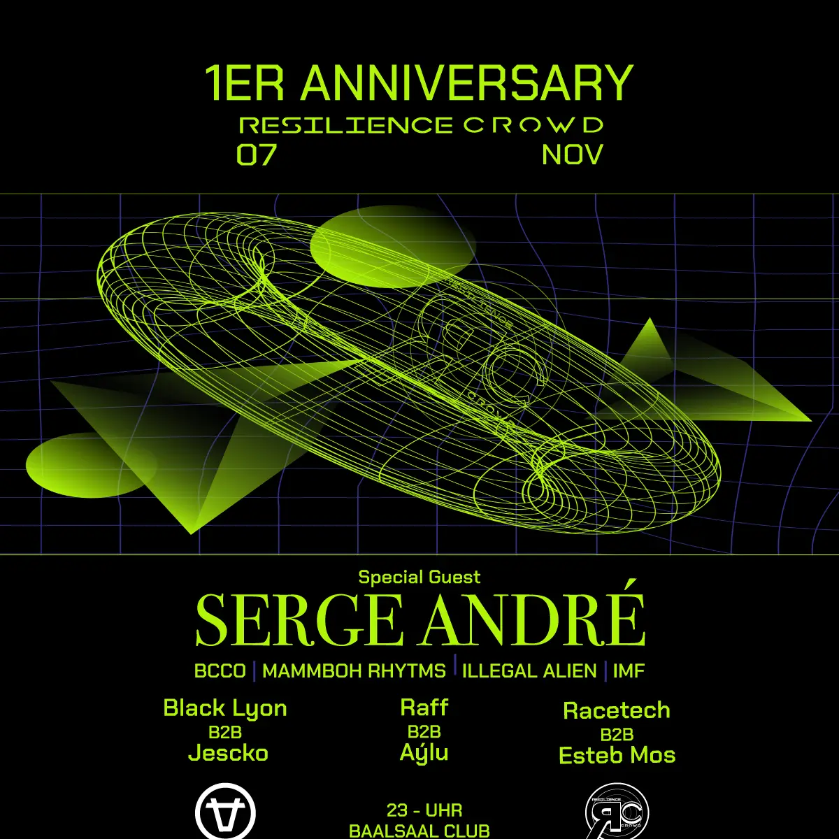 Flyer: RESILIENCE CROWD #1 ANNIVERSARY