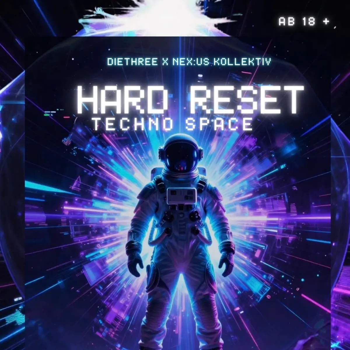 Flyer: HARD RESET TECHNO SPACE