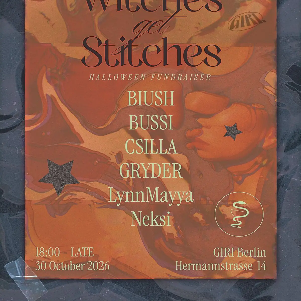 Flyer: PATIKA presents: Witches get stitches