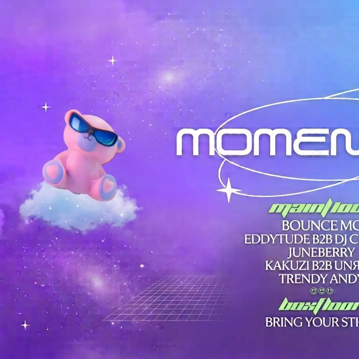 Flyer: MOMENTUM x K39 with Bounce MC